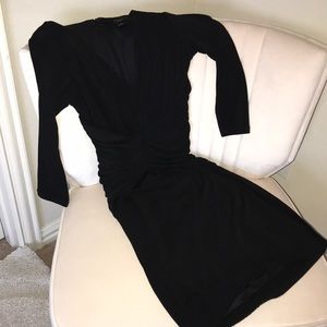 Sexy black Chic Stretchy Dress (Above Knee)